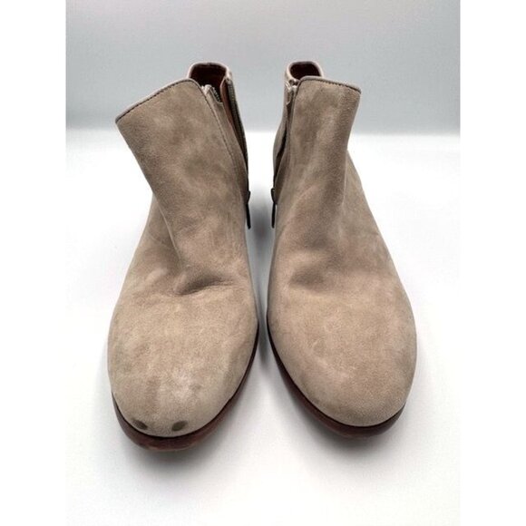 GUC Petty Suede Ankle Sam Edelman Boots Womens Size 9M in Putty/Grey - Picture 3 of 10